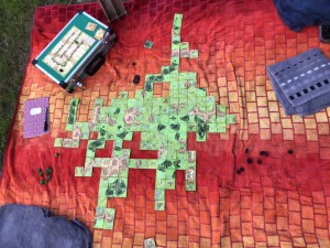 Carcassonne mit Wald (Spielfeld)